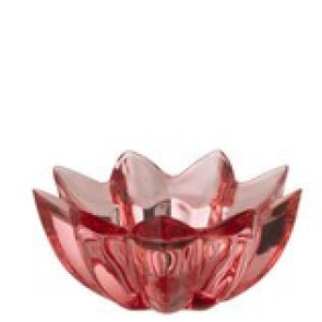 FIORE PORTA T-LIGHT IN VETRO BORDEAUX (diam.10,5x5cm)