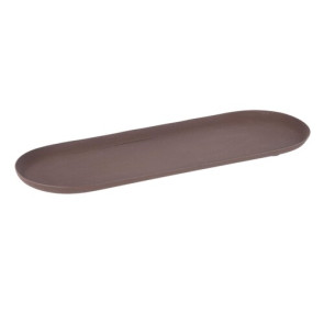 VASSOIO SILKEN IN METALLO MARRONE LARGE (40x15,5x1,5h)