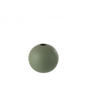 Vaso Palla Ceramica Verde Medium 18X18X17