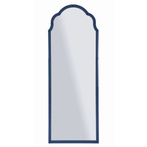 SPECCHIO DA MURO TANGERI RETTANGOLARE CON CORNICE EFFETTO SPECCHIO BLU (55x2x150cm)