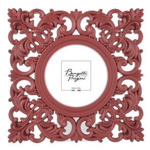 P/FOTO QUADRO BAROCCO INT. D15CM ROSSO