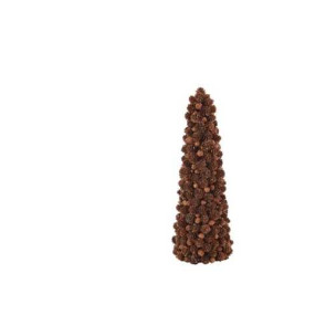ALBERO CONO PICCOLO CON CARDAMOMO E PIGNE NATURALE (12,5x29cm)