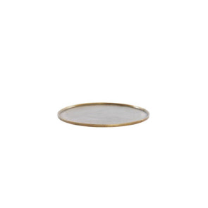 PIATTO ROTONDO IN METALLO BRONZO ANTICO (Ã˜40x1,5 cm)