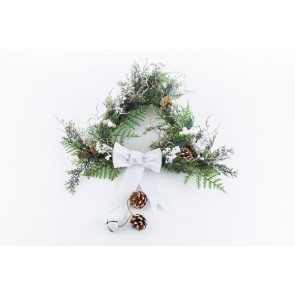 Fuori porta natalizio bianco (47x65cm)