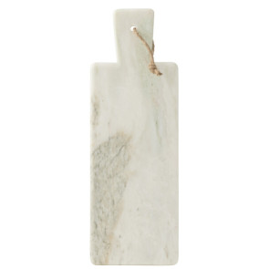 TAGLIERE RETTANGOLARE IN MARMO BIANCO/VERDE (48x16,5x1,5cm)
