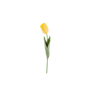 TULIPANO GIALLO IN POLIURETANO REAL TOUCH (l.45cm)