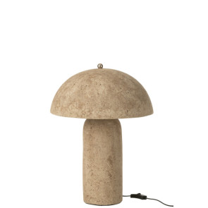 LAMPADA FUNGO IN FIBRA DI VETRO BEIGE (36,5x36,5x50cm)