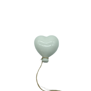 PALLONCINO CUORE CALAMITA BIANCA (4.5X5CM)