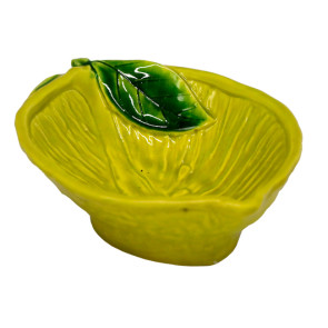 COPPETTA LIMONE IN CERAMICA GIALLO (21x15cm)