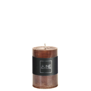 CANDELA CILINDRICA COLOR MARRONE-18 ore (5x5x7,5cm)