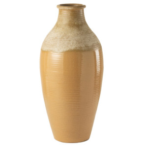 VASO MODERNO IN CERAMICA MARRONE CHIARO LARGE (38x38xh.83cm)