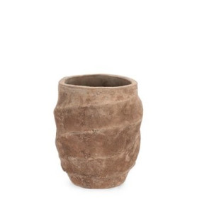 VASO/CACHE-POT BASSO IN TERRACOTTA (Ã˜35x40h)