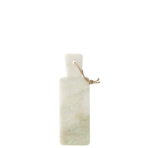 TAGLIERE RETTANGOLARE IN MARMO BIANCO/VERDE (30x10x1,5cm)