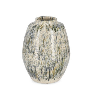 VASO ALTO MELANGE IN TERRACOTTA VERDE/BLU (Ã˜30,5x41h)