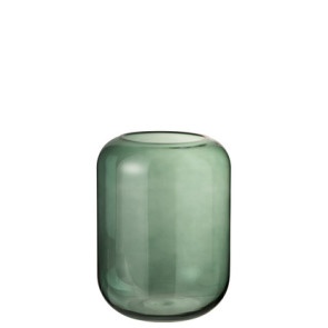 Vaso Rotondo Alto Vetro Verde Medium 22.5X22.5X29.5