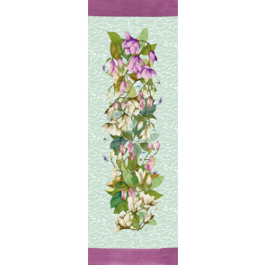 RUNNER CON MAGNOLIA IN FILATO ANTIMACCHIA E IDROREPELLENTE (155x50cm)