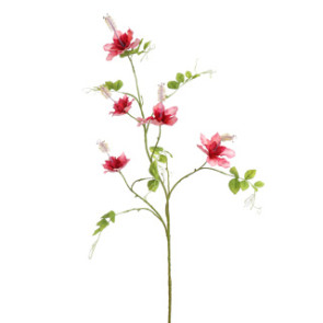 RAMO FIORI FATA IN SETA ROSA SCURO (h.115cm)