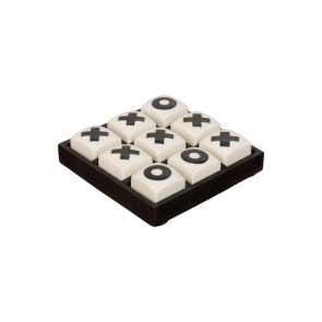 DECORAZIONE GIOCO DA TAVOLO TRIS BIANCO E NERO (15x15cm)