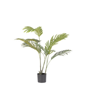 PIANTA KENZA CON VASO CON 9 FOGLIE IN GOMMA (Ã˜75x80h)