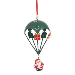 PENDAGLIO BIRCK PARACADUTE CON BABBO NATALE IN METALLO (8x18h)