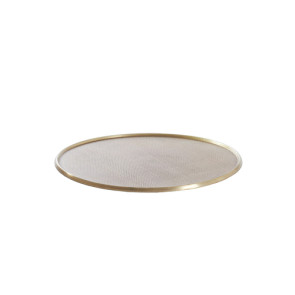 PIATTO IN METALLO BRONZO ANTICO (Ø38x38 cm)