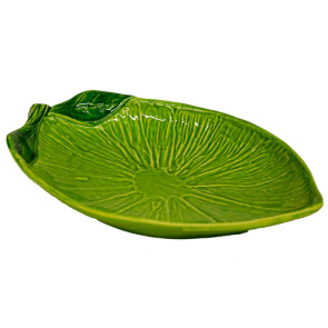 VASSOIO OVALE LIMONE IN CERAMICA LIME (39x28cm)
