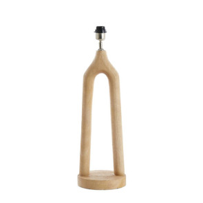 BASE PER LAMPADA IN LEGNO MARRONE OPACO (Ã˜20x55 cm)