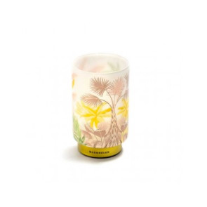 LAMPADA IN VETRO LINEA TROPICAL (diam.10x15cm)