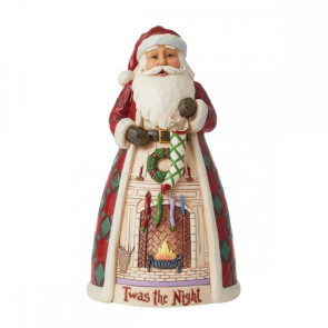 BABBO NATALE IN RESINA DIPINTA A MANO (13,5xh.24cm)