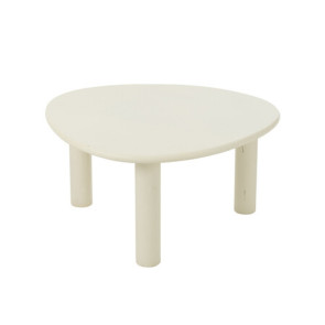 TAVOLINO BASSO IN LEGNO BIANCO (75x66x38cm)