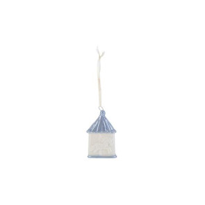 APPENDINO CON CALAMITA GIOSTRINA IN PORCELLANA CELESTE (7cm)