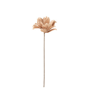 Fiore Foglie Corte 1 Testa Eva Rosa Chiaro (28X28X71CM)