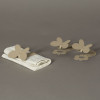 SET 6 PZ FERMA TOVAGLIOLI FARFALLE IN FERRO  BEIGE 7X5X10CM